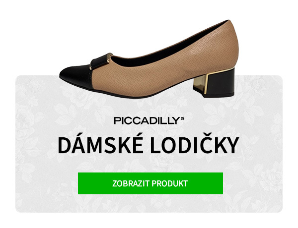 B - Piccadilly dámské lodičky 739146-1 almond black